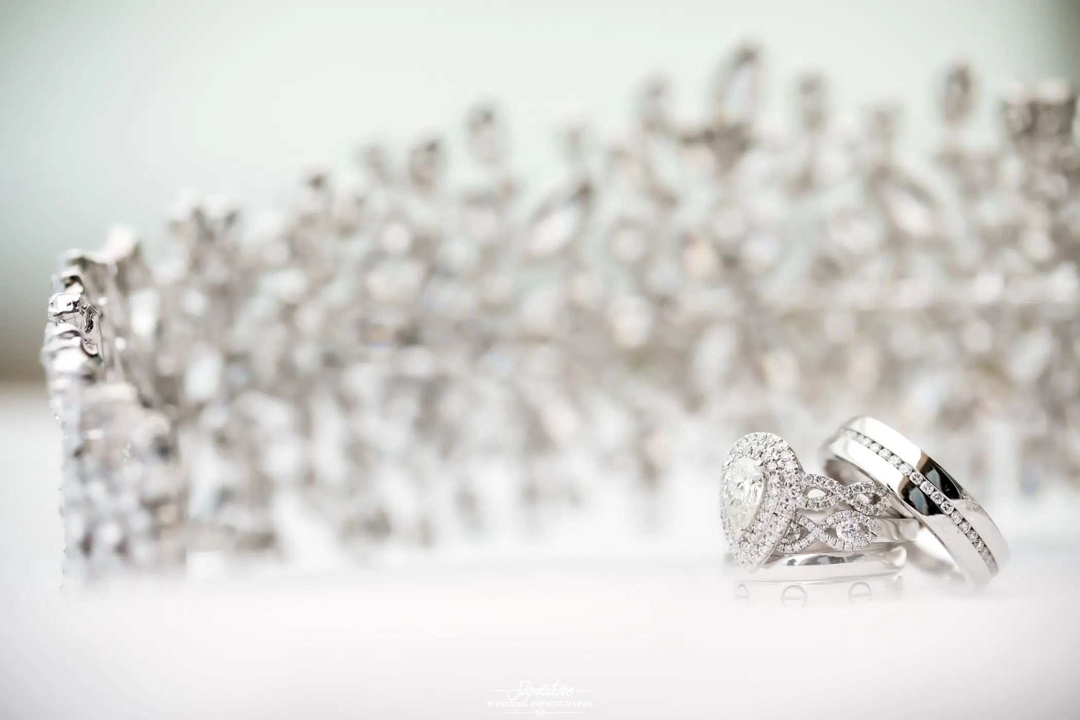Wedding rings close up
