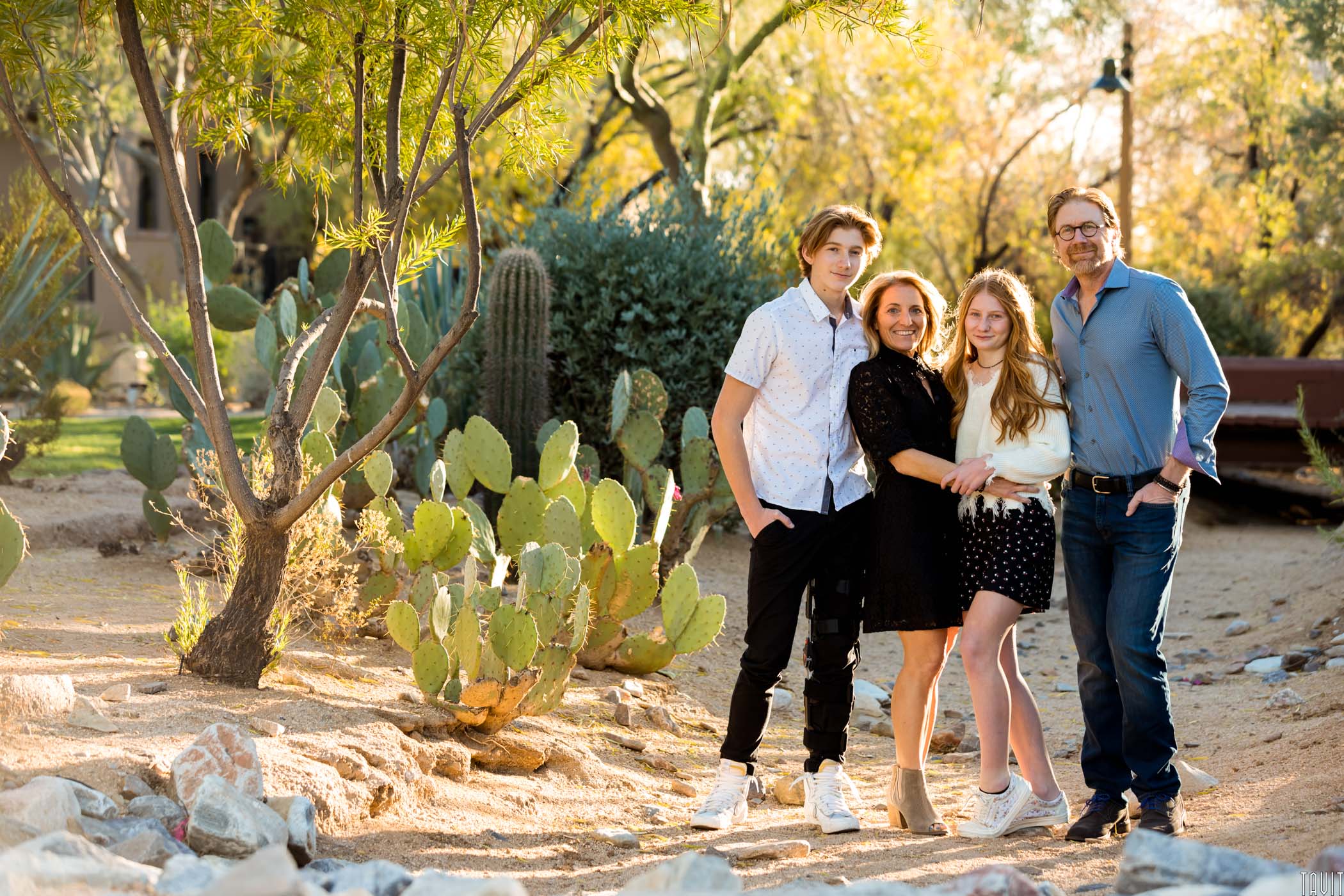 Family of four professional photoshoot