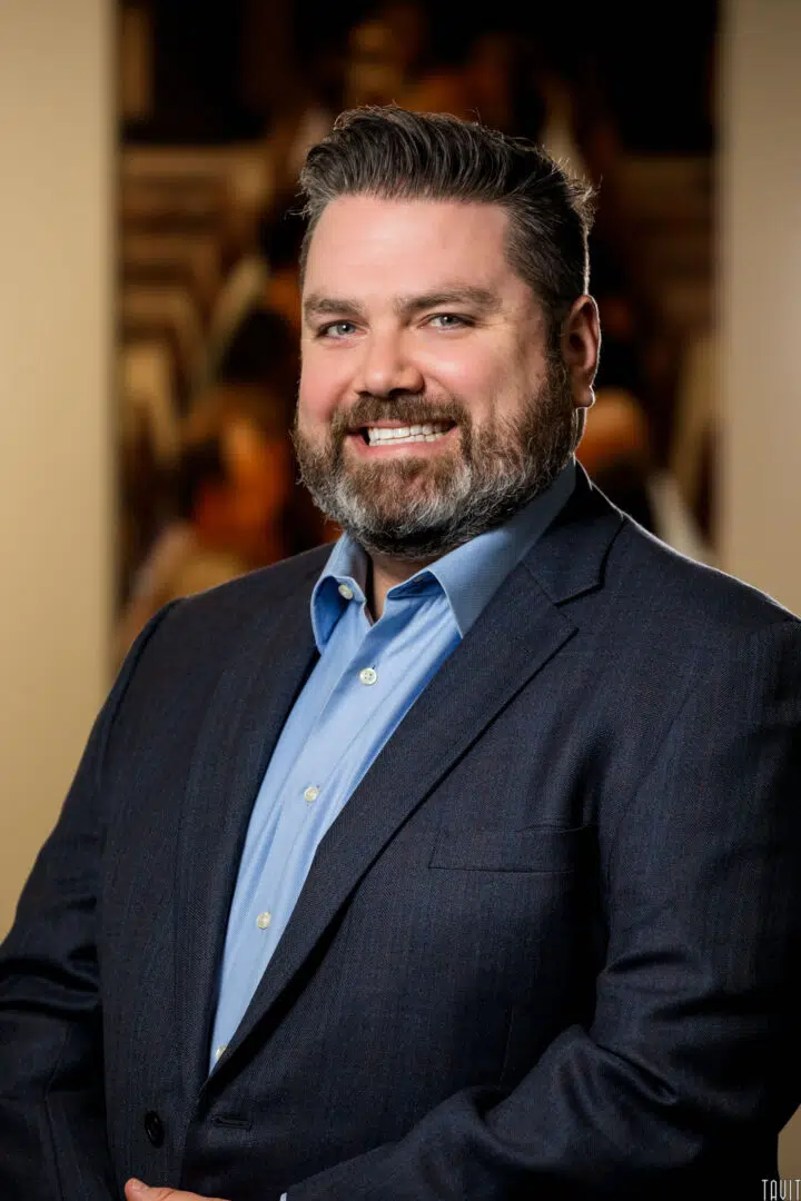 Professional headshot of a man