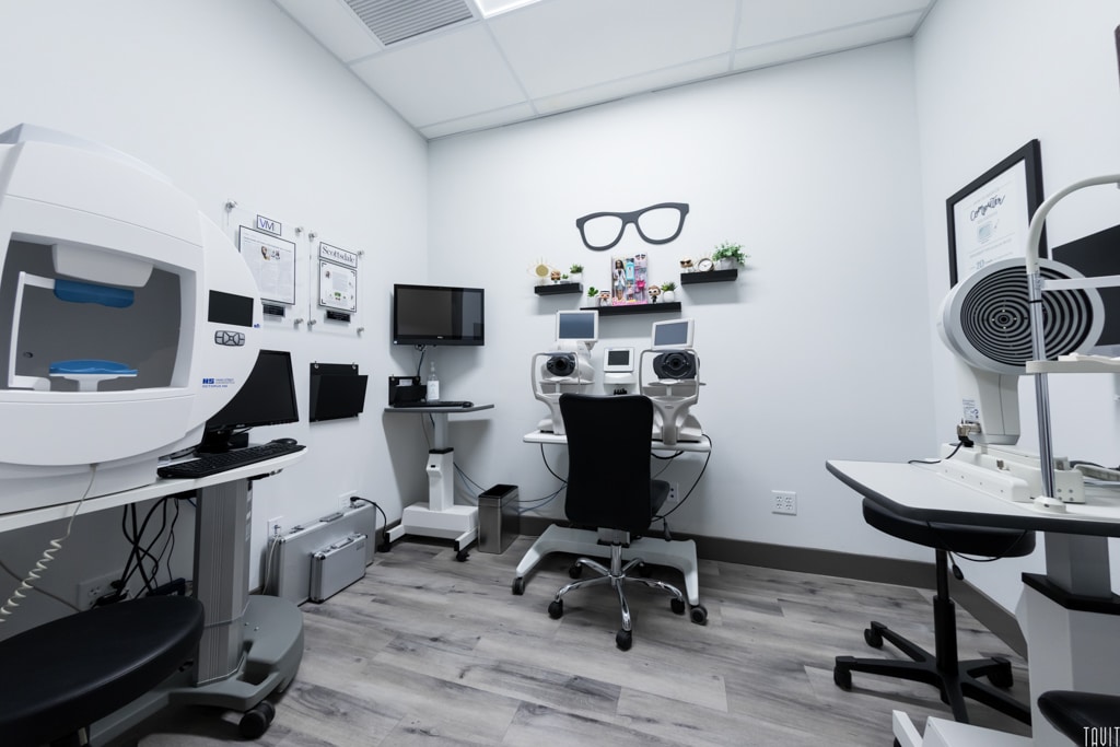 business photo of optometrist office