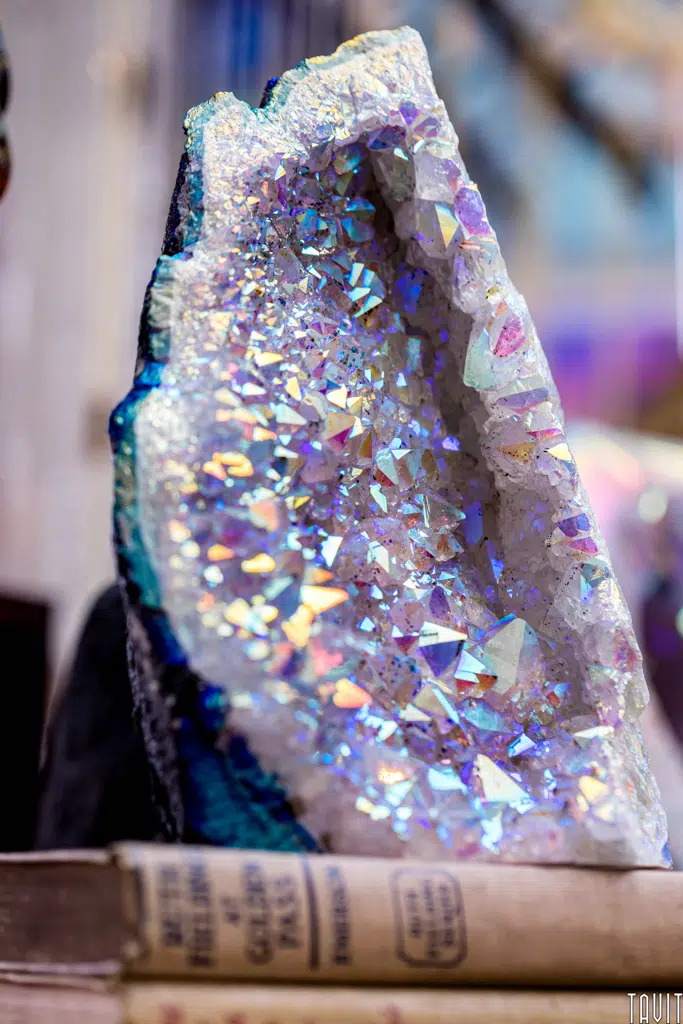 Professional closeup of geode