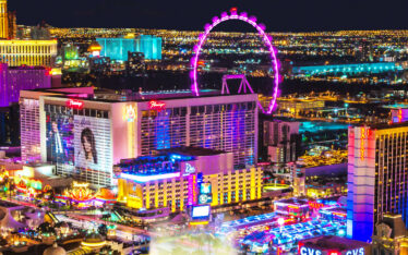 Las Vegas skyline at night