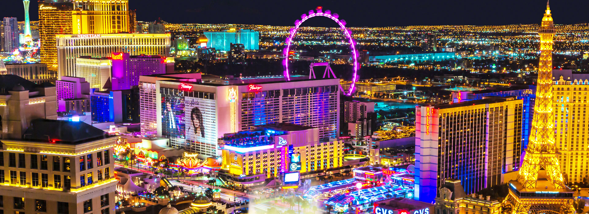 Las Vegas skyline at night