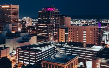 Phoenix skyline at night