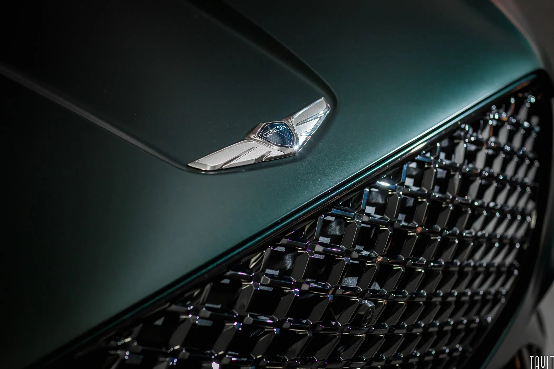Genesis logo and front grill