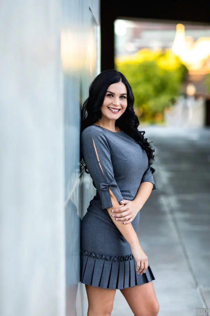 Woman smiling headshot