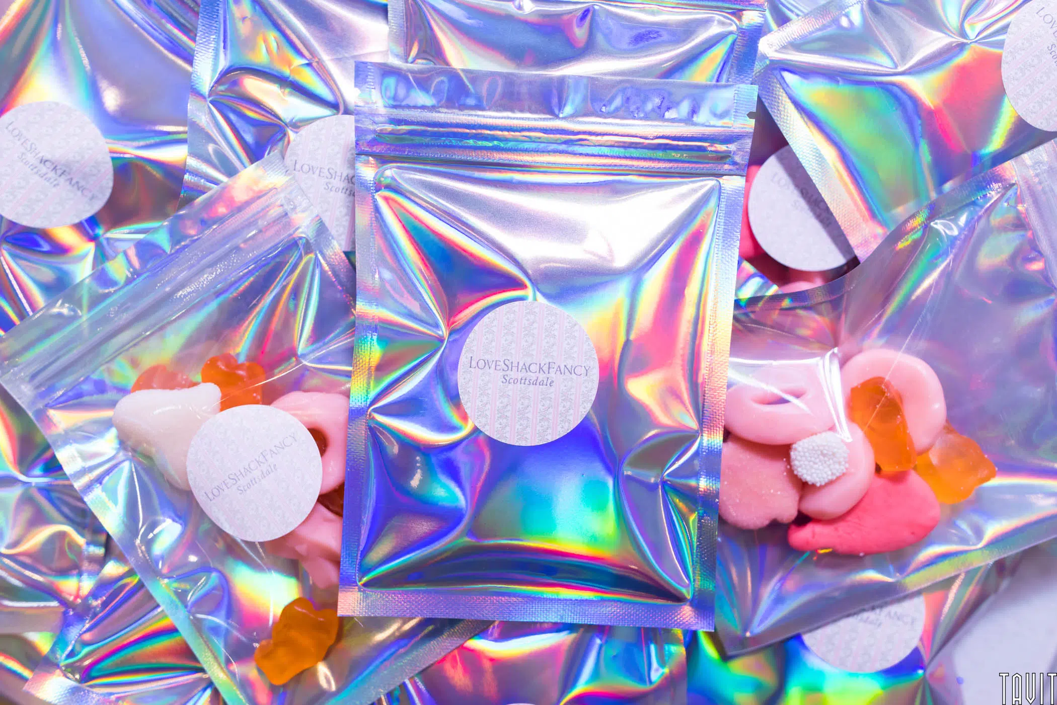Love Shack Fancy candy packages