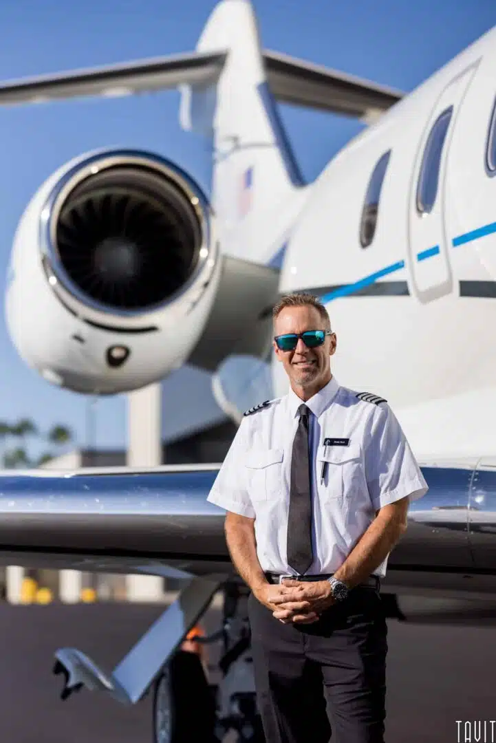 Professional headshot of pilot