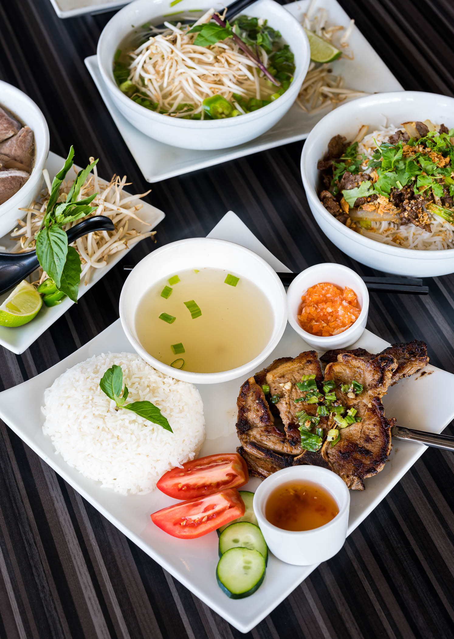 Vietnamese food display