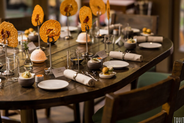 Dining table set up