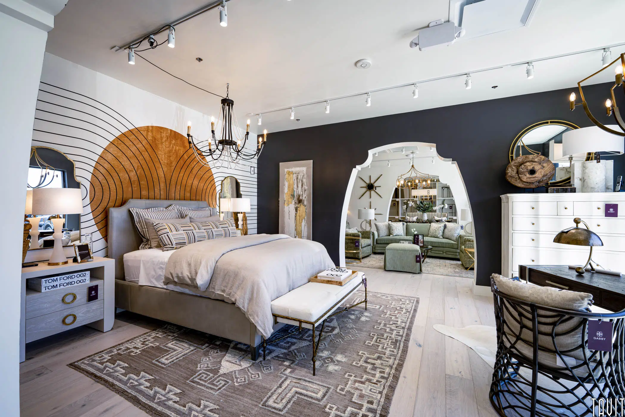 Bedroom furniture display area