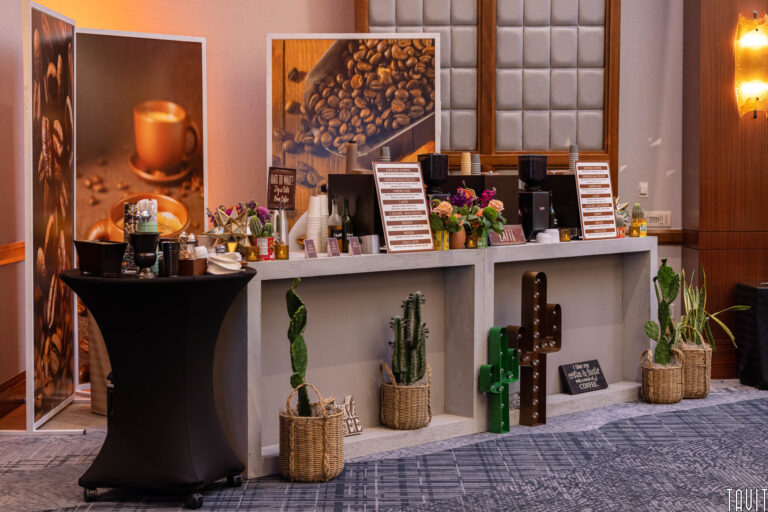 Outdoor coffee bar station