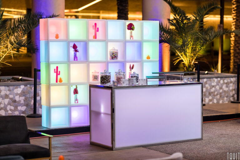 Light up bar station
