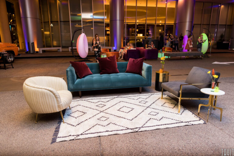 Lounge area with couch and chairs